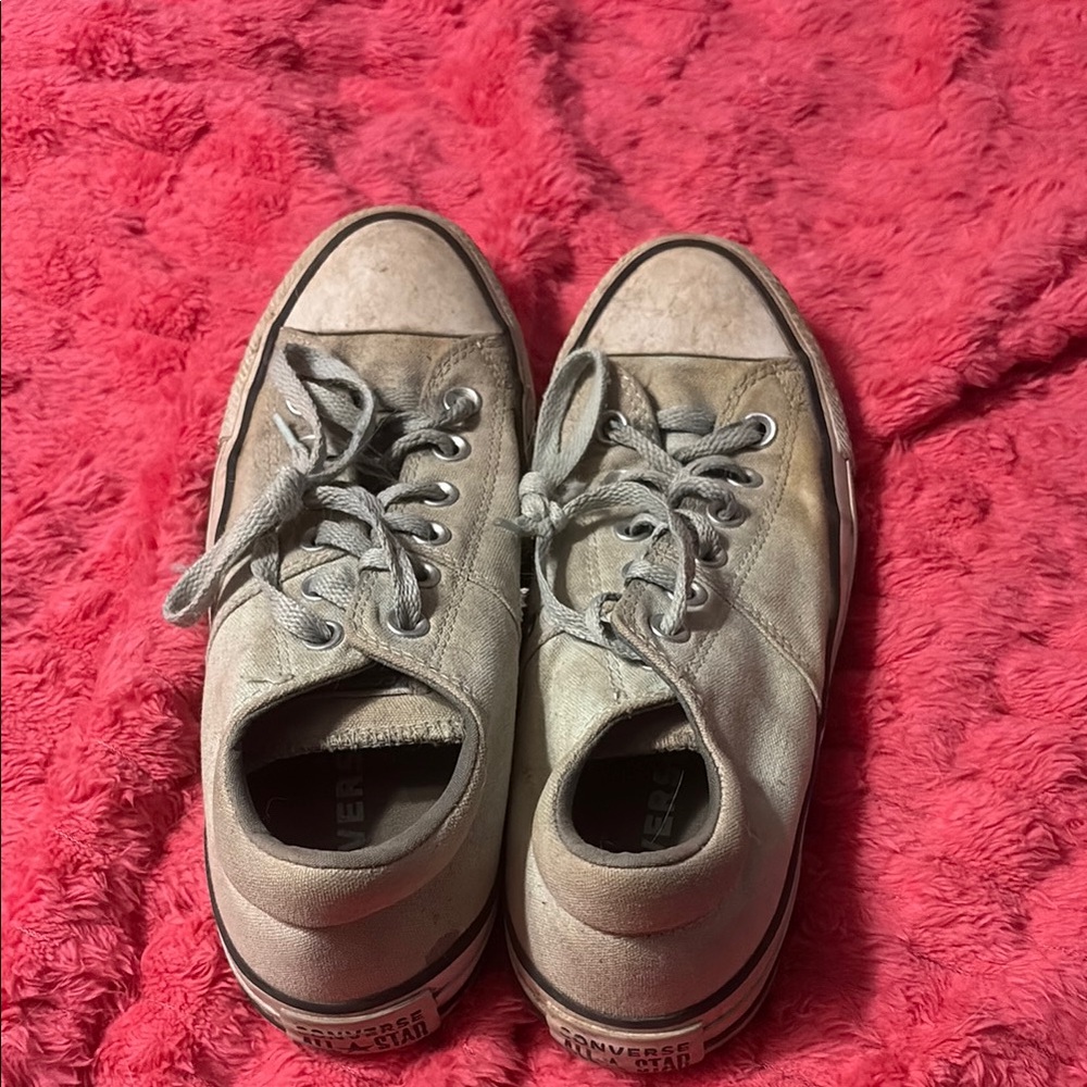 Converse Gray Canvas Sneakers Classic Low-Top